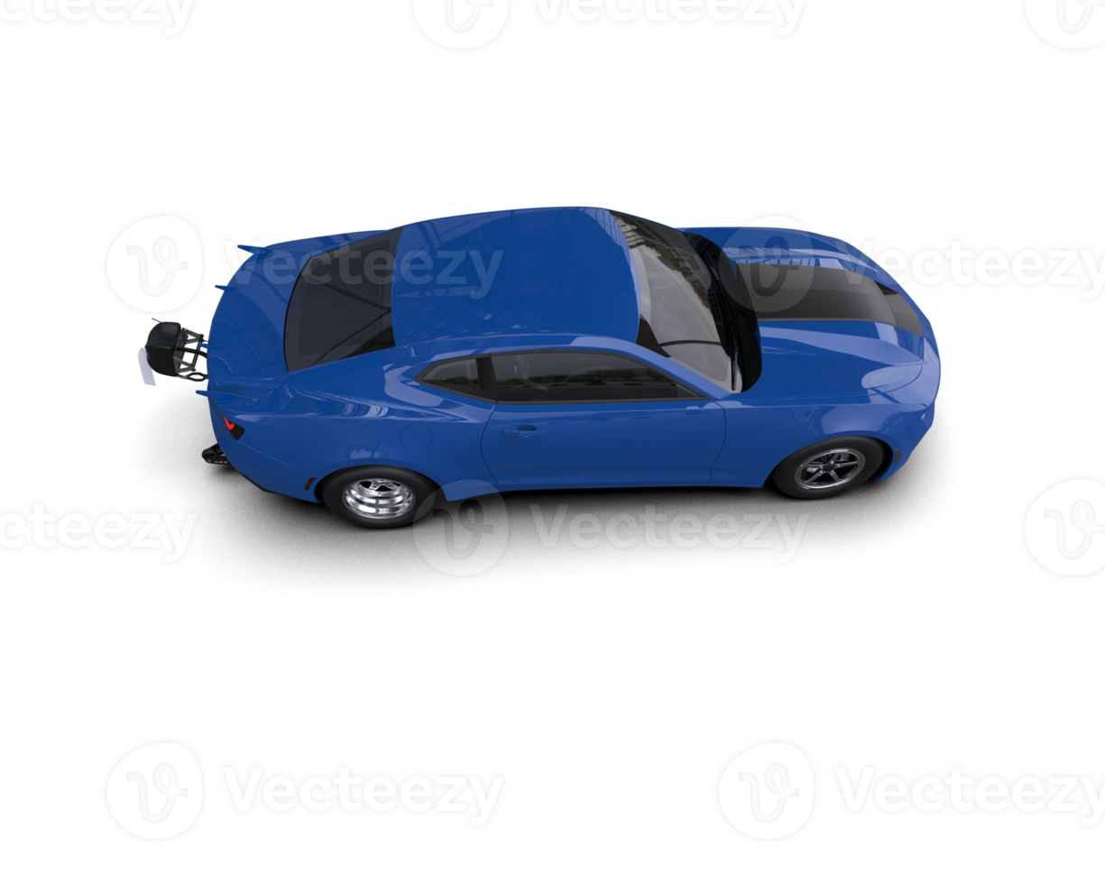Realistic race car isolated on background. 3d rendering - illustration png