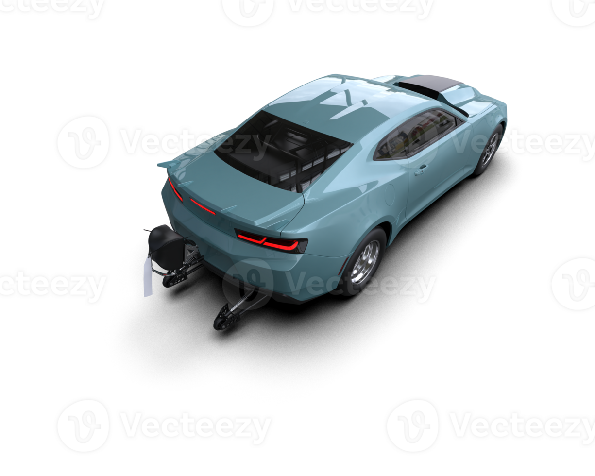 Realistic race car isolated on background. 3d rendering - illustration png