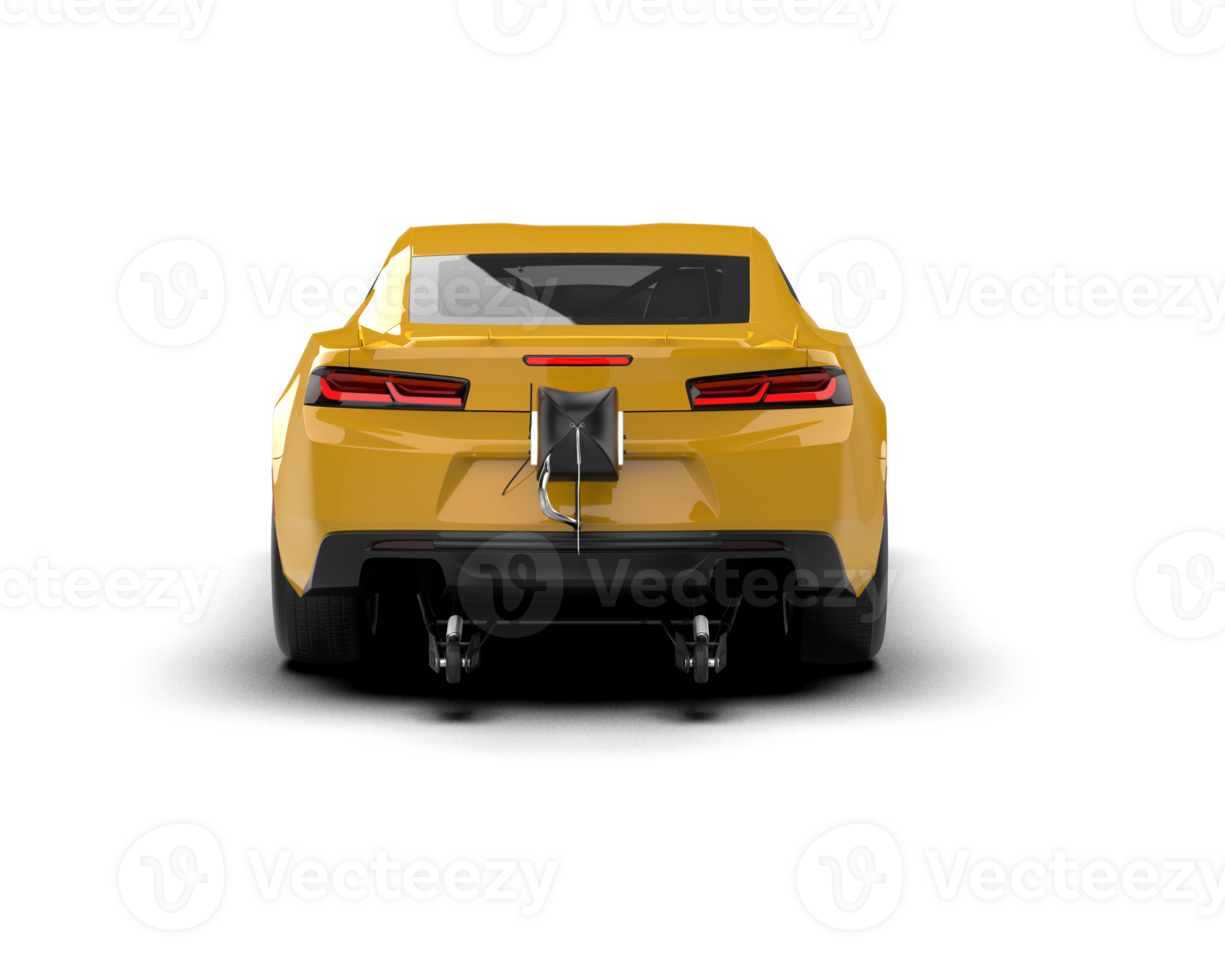 Realistic race car isolated on background. 3d rendering - illustration png