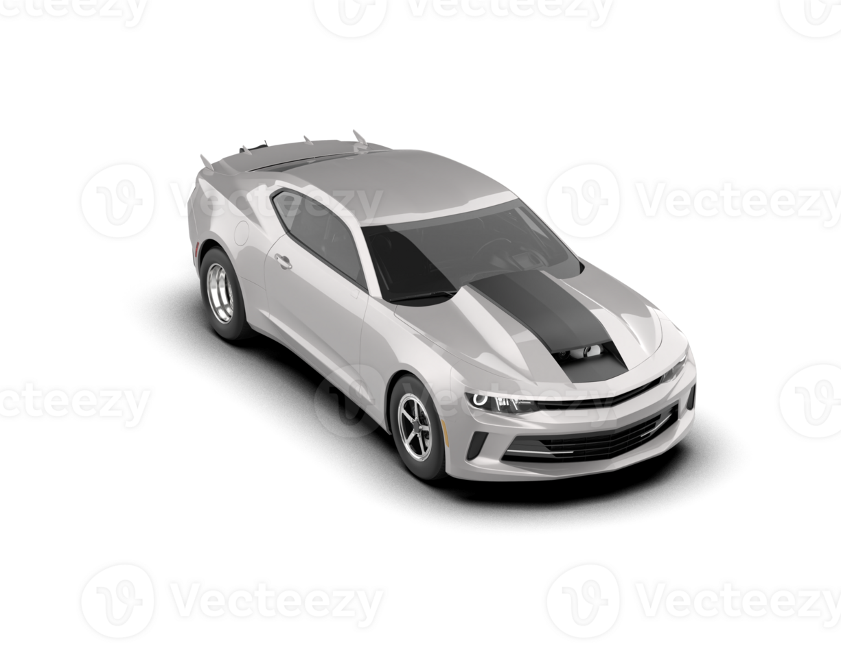 Realistic race car isolated on background. 3d rendering - illustration png