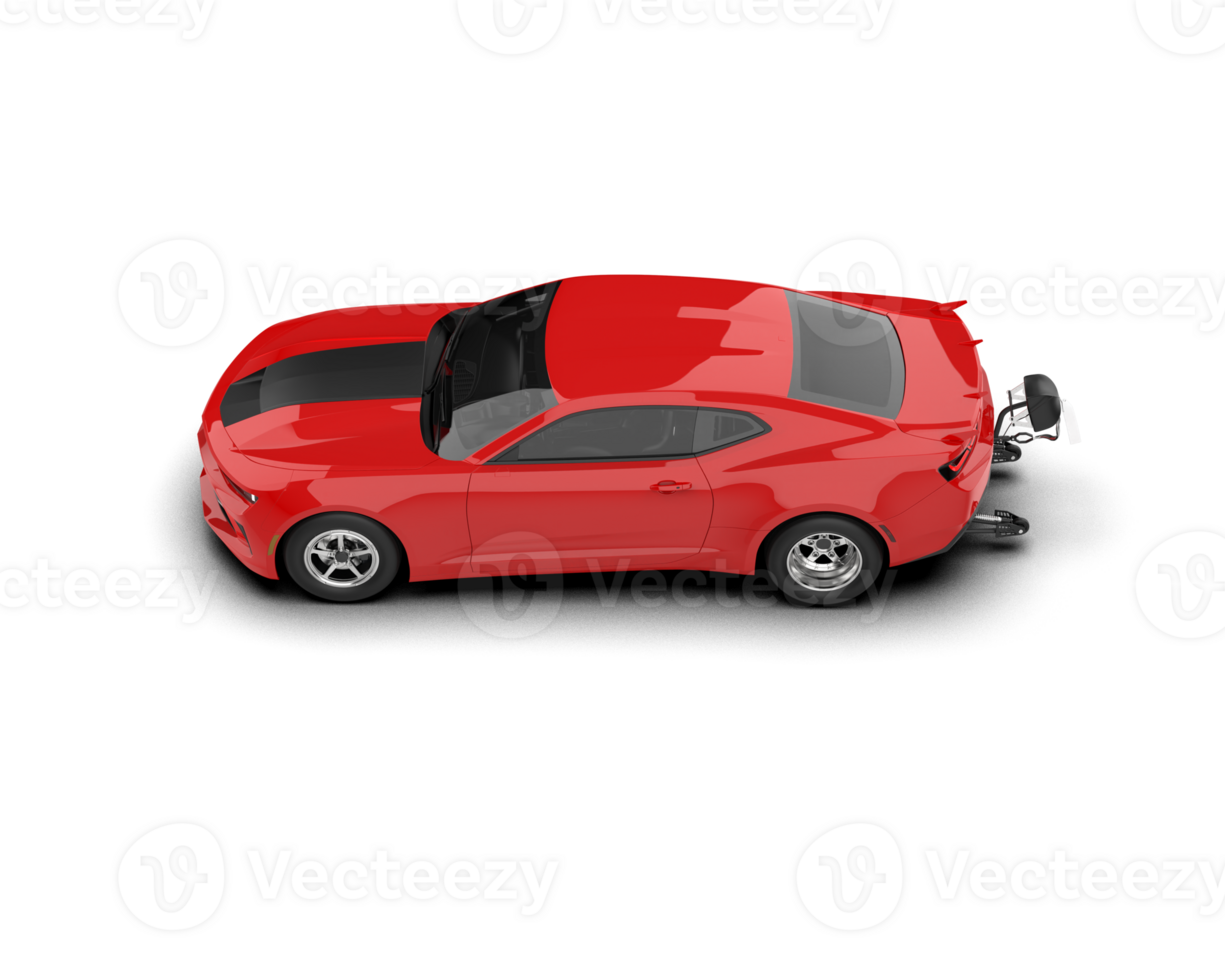 Realistic race car isolated on background. 3d rendering - illustration png