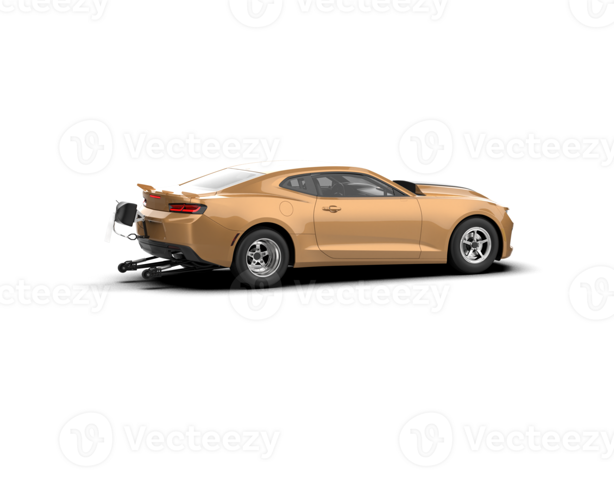 Realistic race car isolated on background. 3d rendering - illustration png
