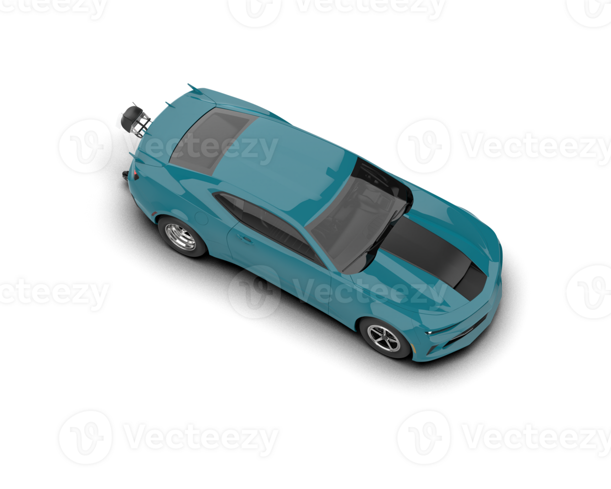 Realistic race car isolated on background. 3d rendering - illustration png