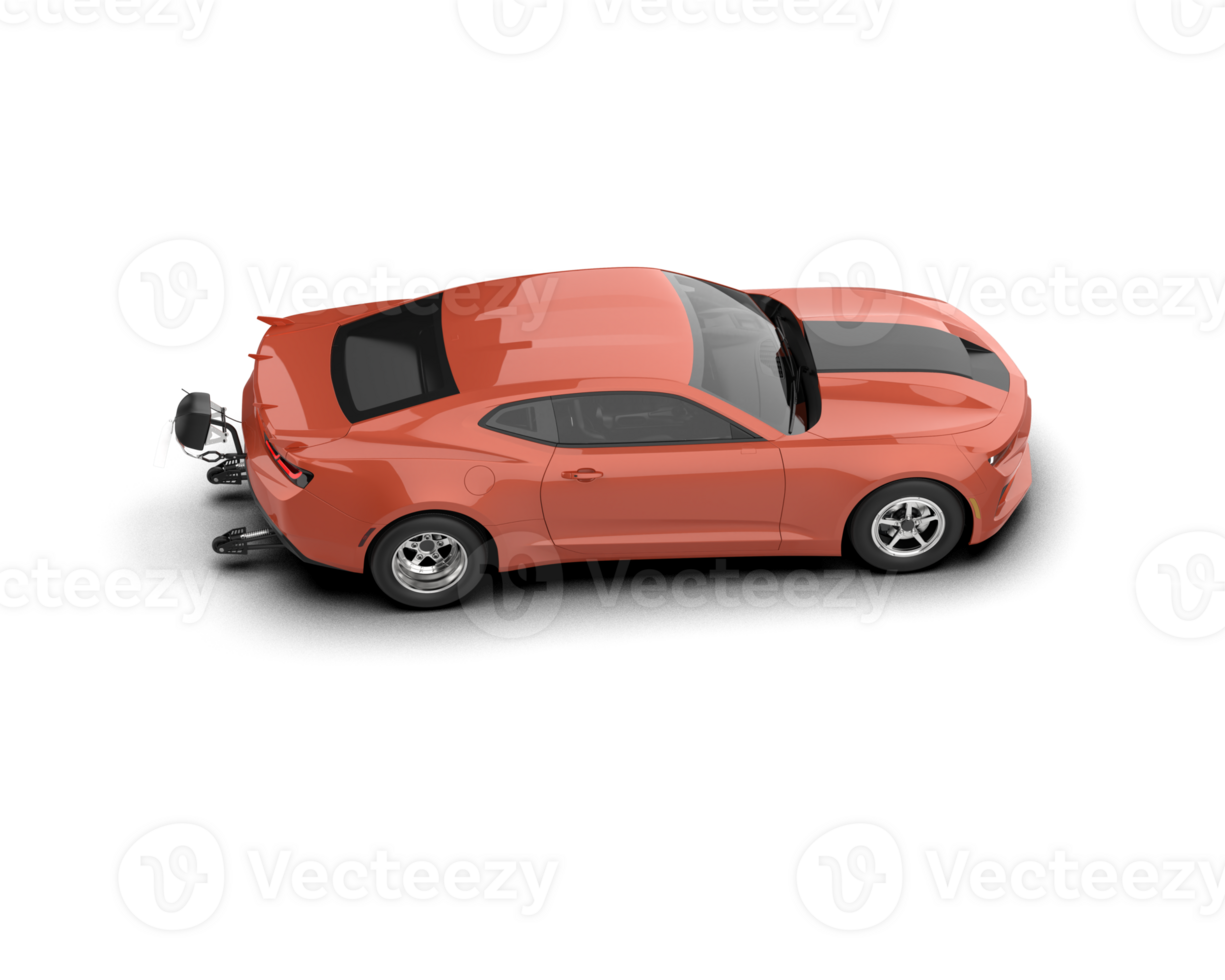 Realistic race car isolated on background. 3d rendering - illustration png