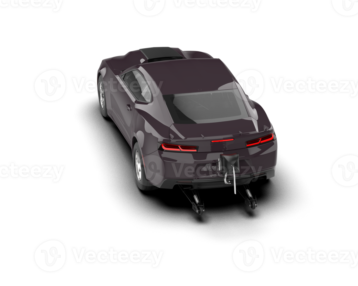 Realistic race car isolated on background. 3d rendering - illustration png