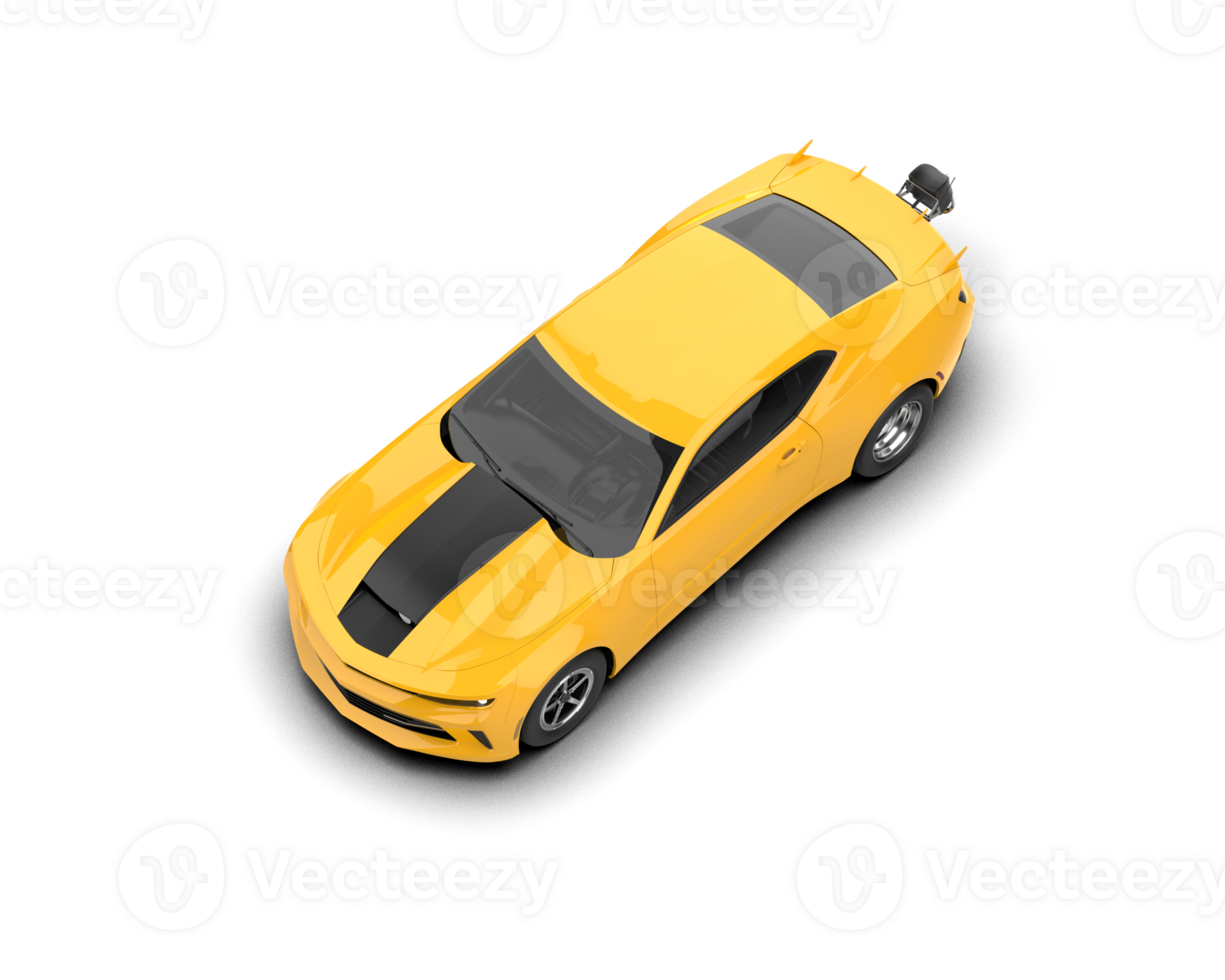 Realistic race car isolated on background. 3d rendering - illustration png