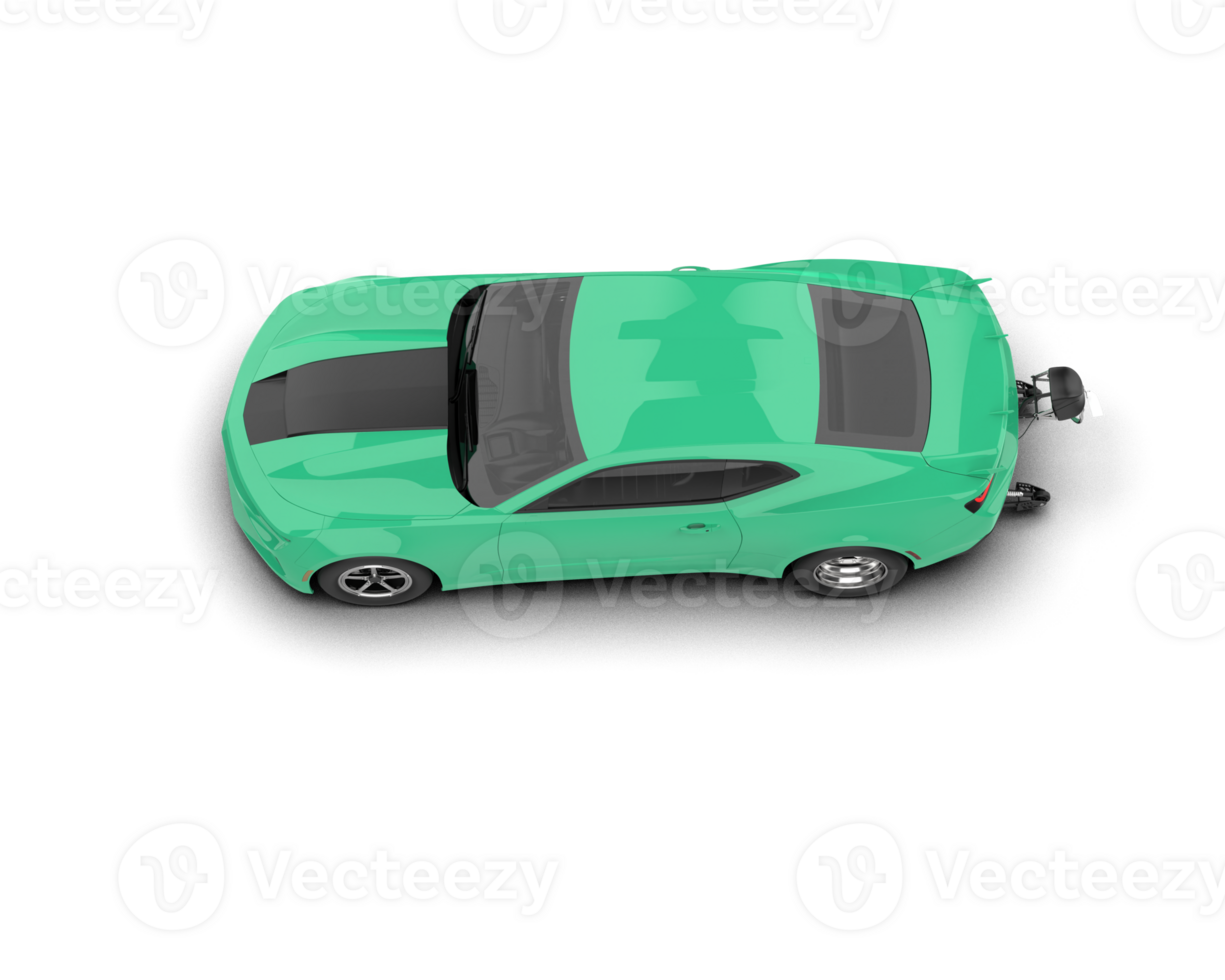 Realistic race car isolated on background. 3d rendering - illustration png