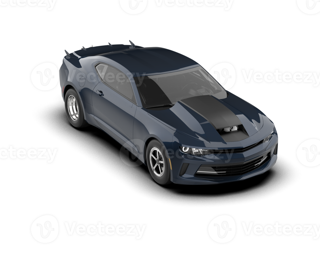 Realistic race car isolated on background. 3d rendering - illustration png