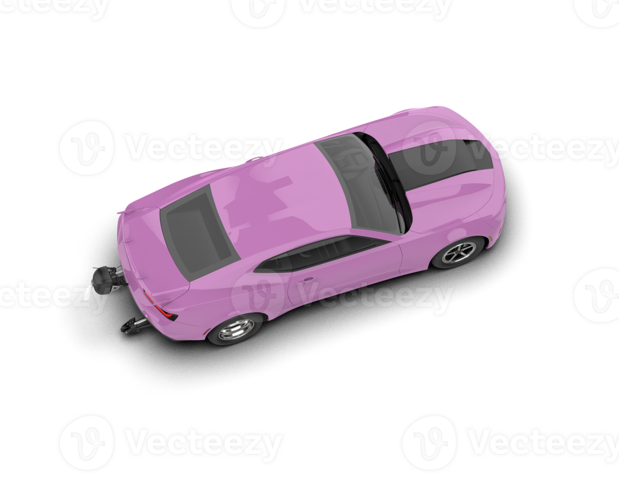 Realistic race car isolated on background. 3d rendering - illustration png
