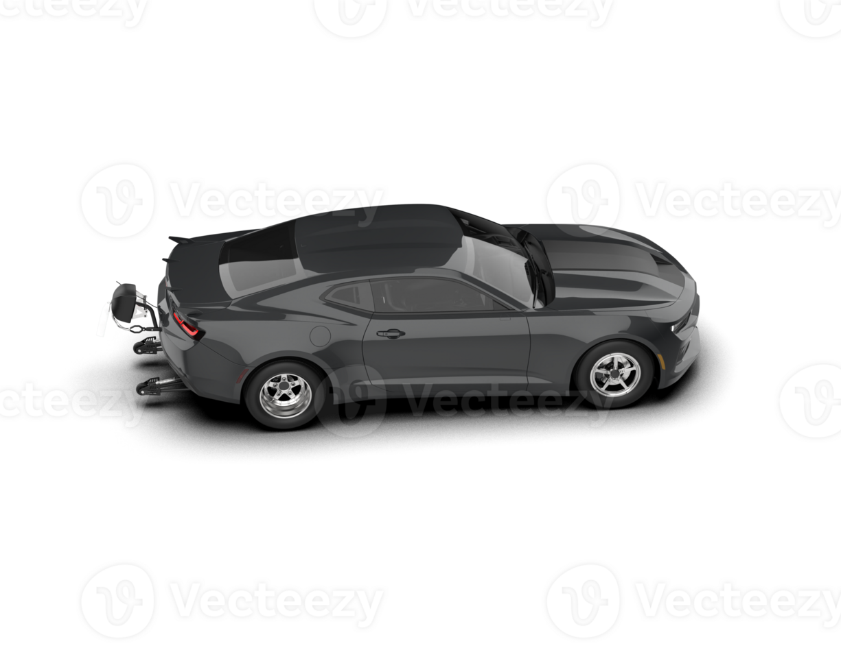 Realistic race car isolated on background. 3d rendering - illustration png