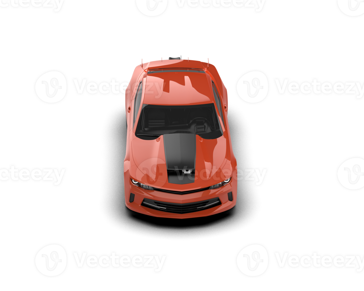 Realistic race car isolated on background. 3d rendering - illustration png