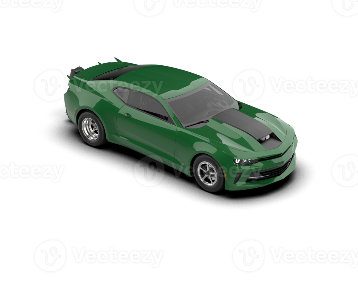 Realistic race car isolated on background. 3d rendering - illustration png