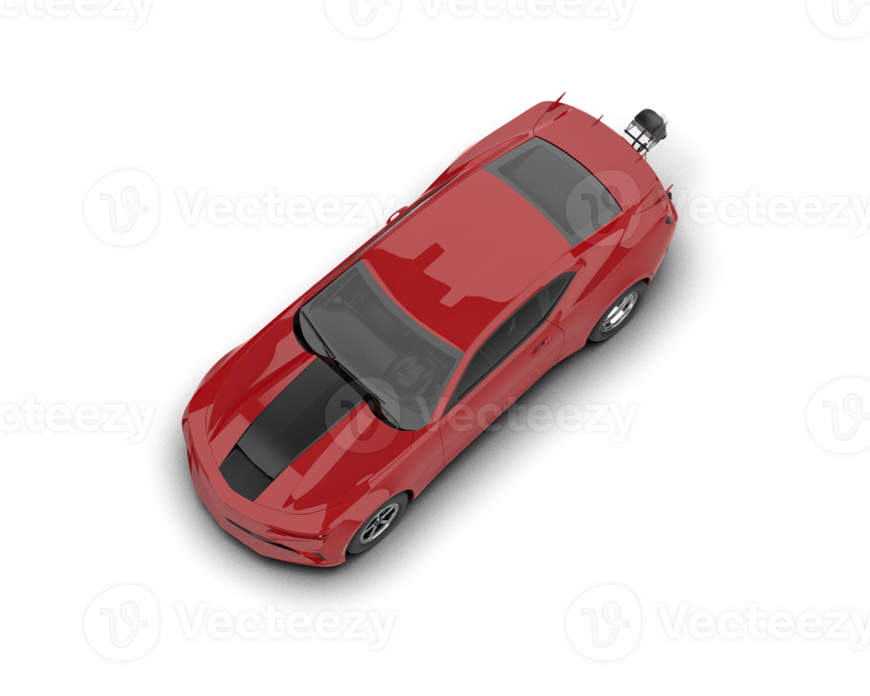 Realistic race car isolated on background. 3d rendering - illustration png