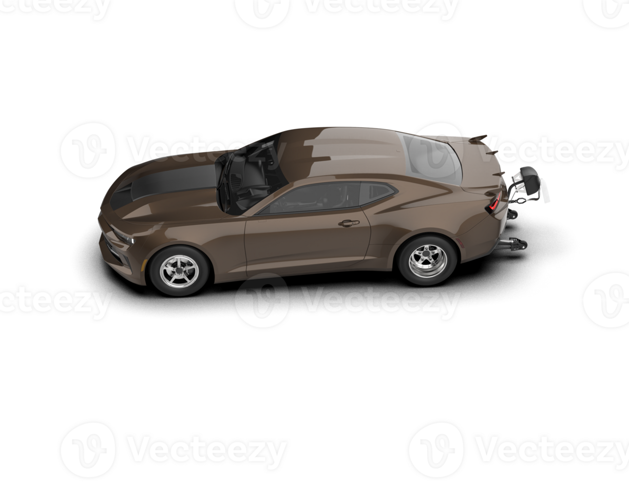 Realistic race car isolated on background. 3d rendering - illustration png