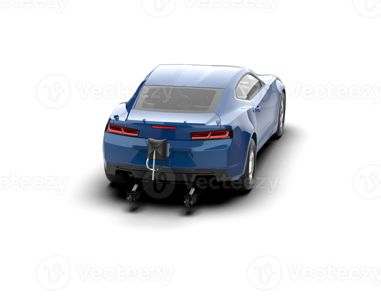 Realistic race car isolated on background. 3d rendering - illustration png