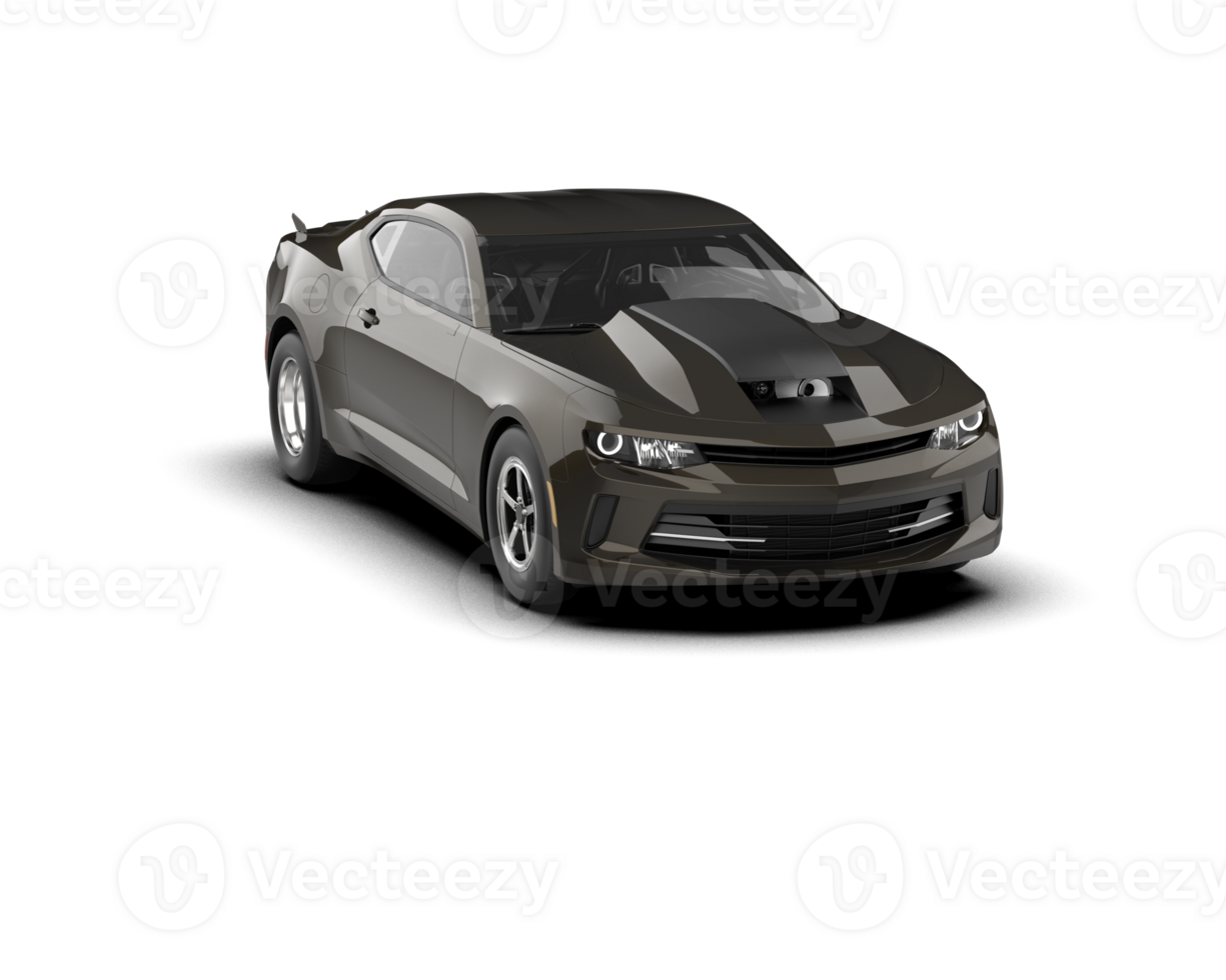 Realistic race car isolated on background. 3d rendering - illustration png