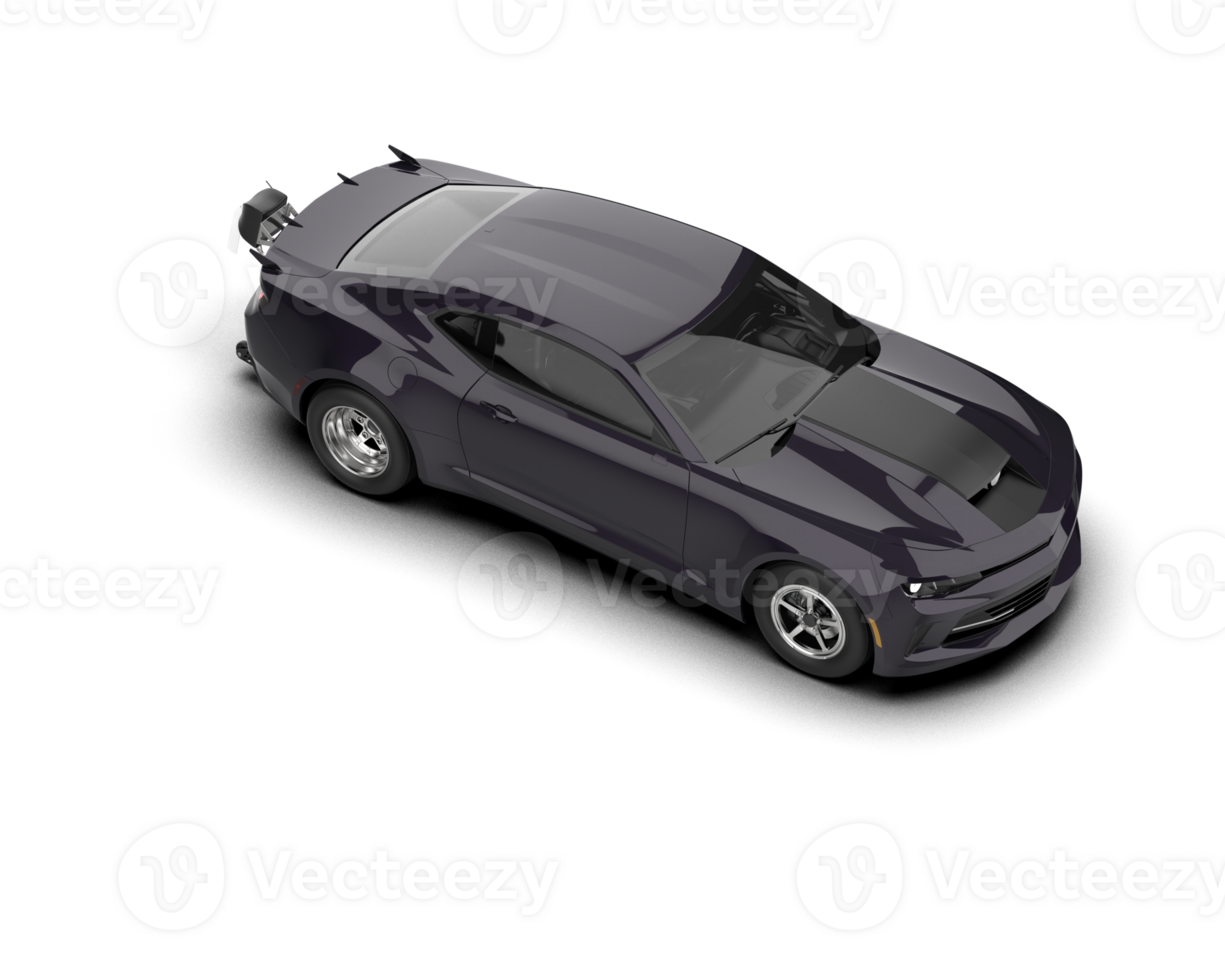 Realistic race car isolated on background. 3d rendering - illustration png