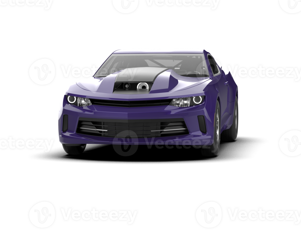 Realistic race car isolated on background. 3d rendering - illustration png