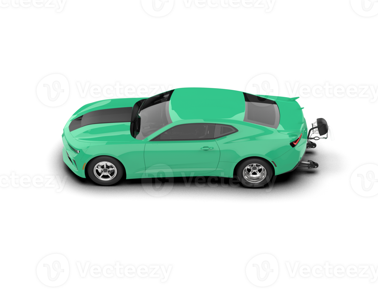 Realistic race car isolated on background. 3d rendering - illustration png