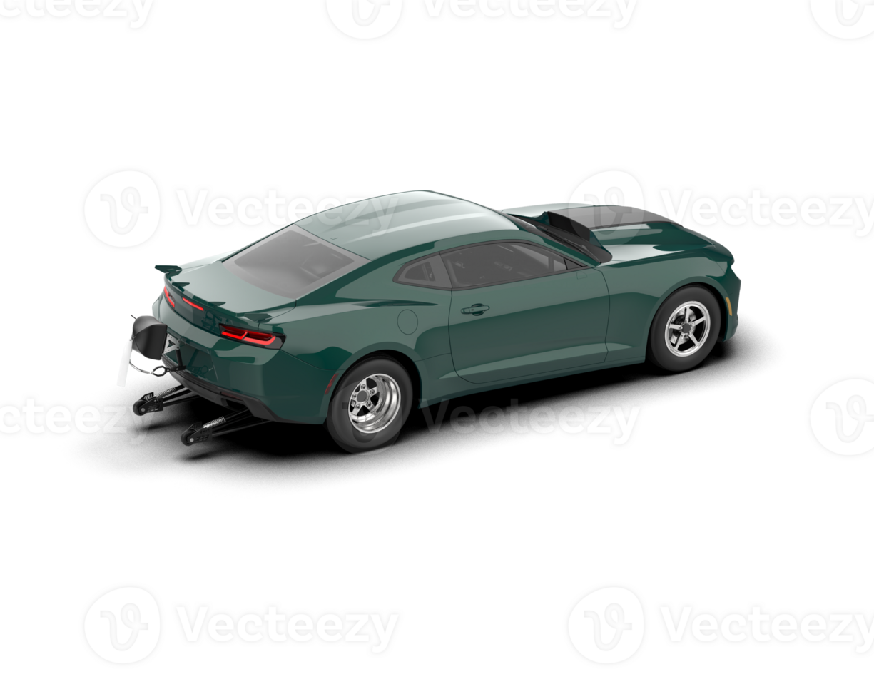 Realistic race car isolated on background. 3d rendering - illustration png