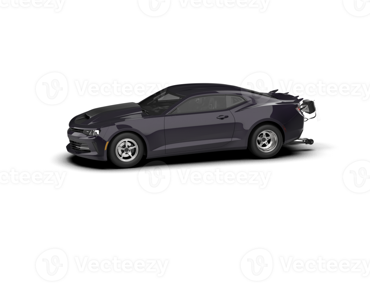 Realistic race car isolated on background. 3d rendering - illustration png
