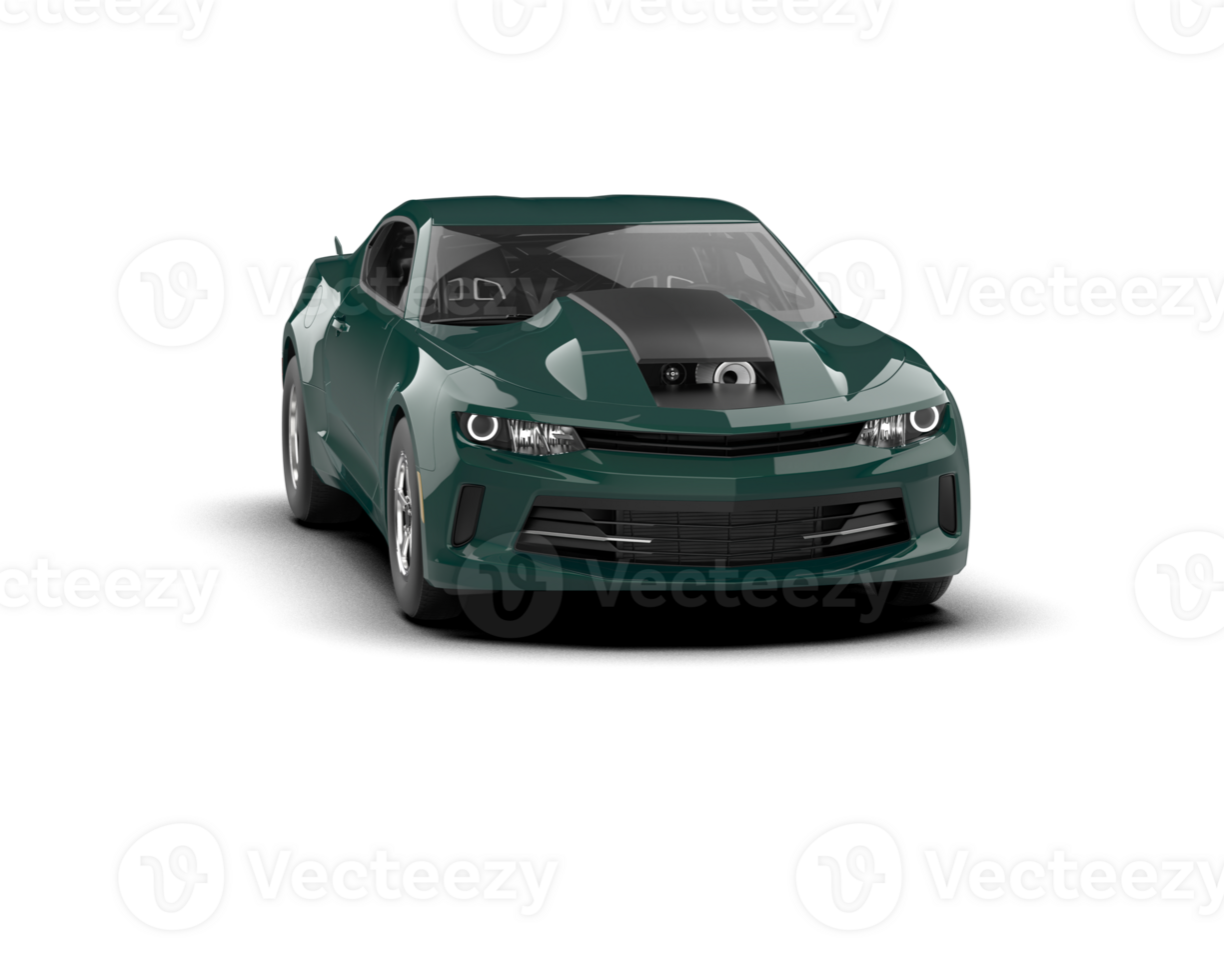 Realistic race car isolated on background. 3d rendering - illustration png