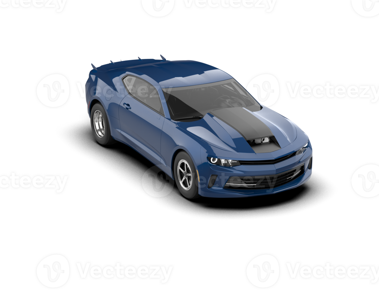 Realistic race car isolated on background. 3d rendering - illustration png