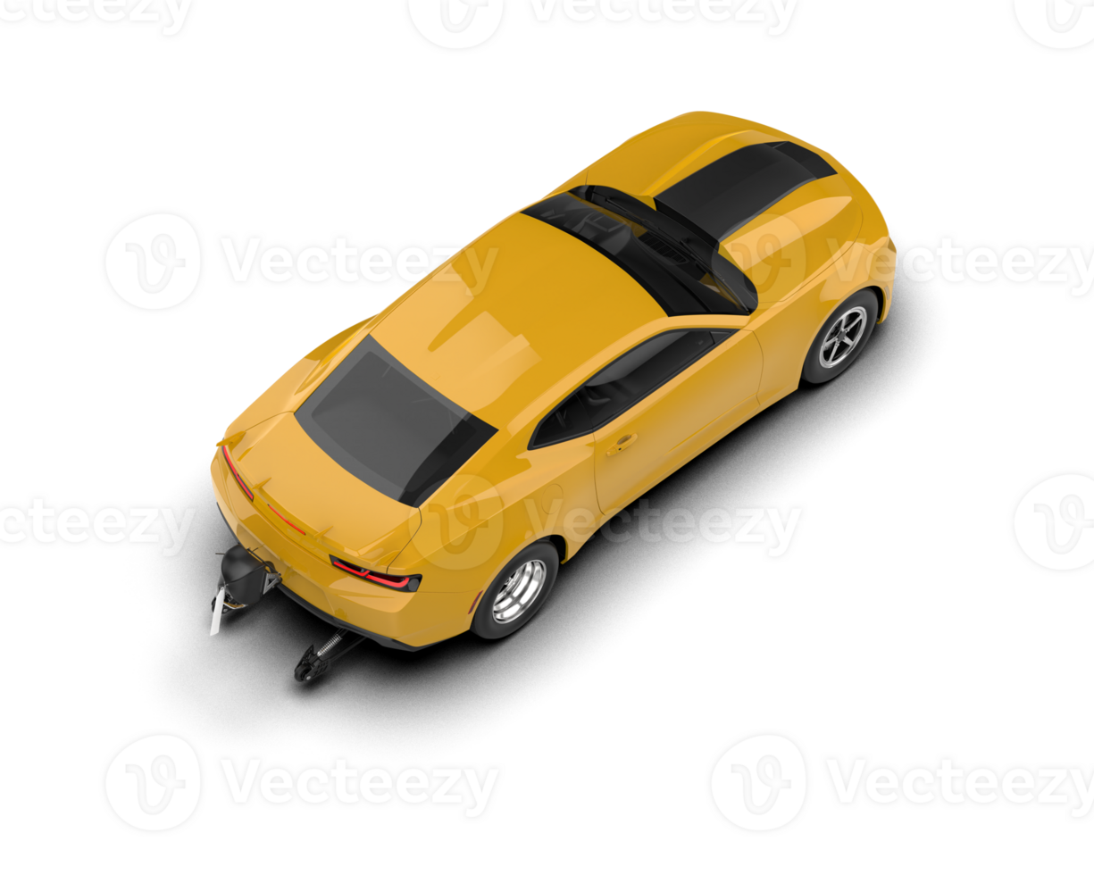 Realistic race car isolated on background. 3d rendering - illustration png