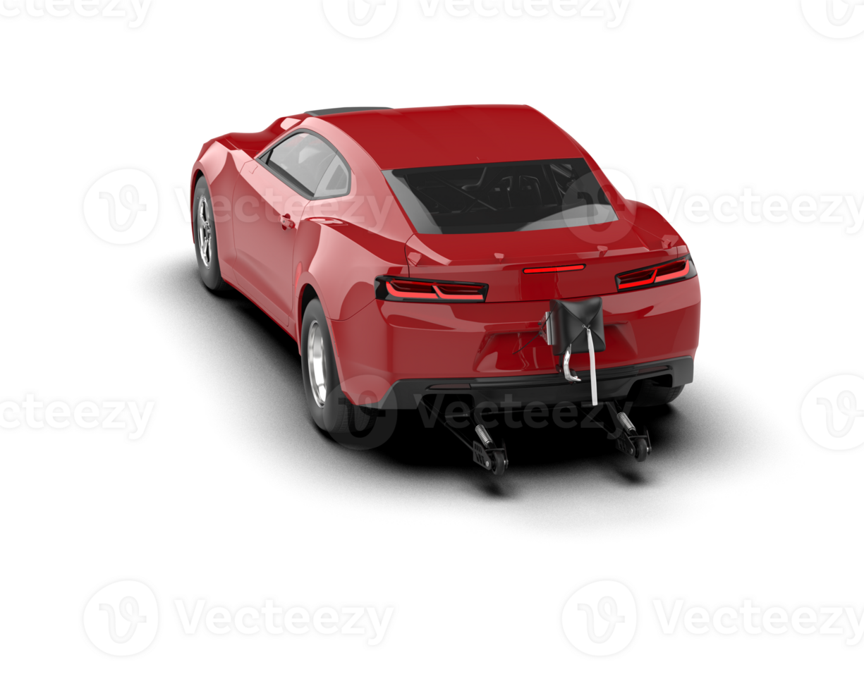 Realistic race car isolated on background. 3d rendering - illustration png