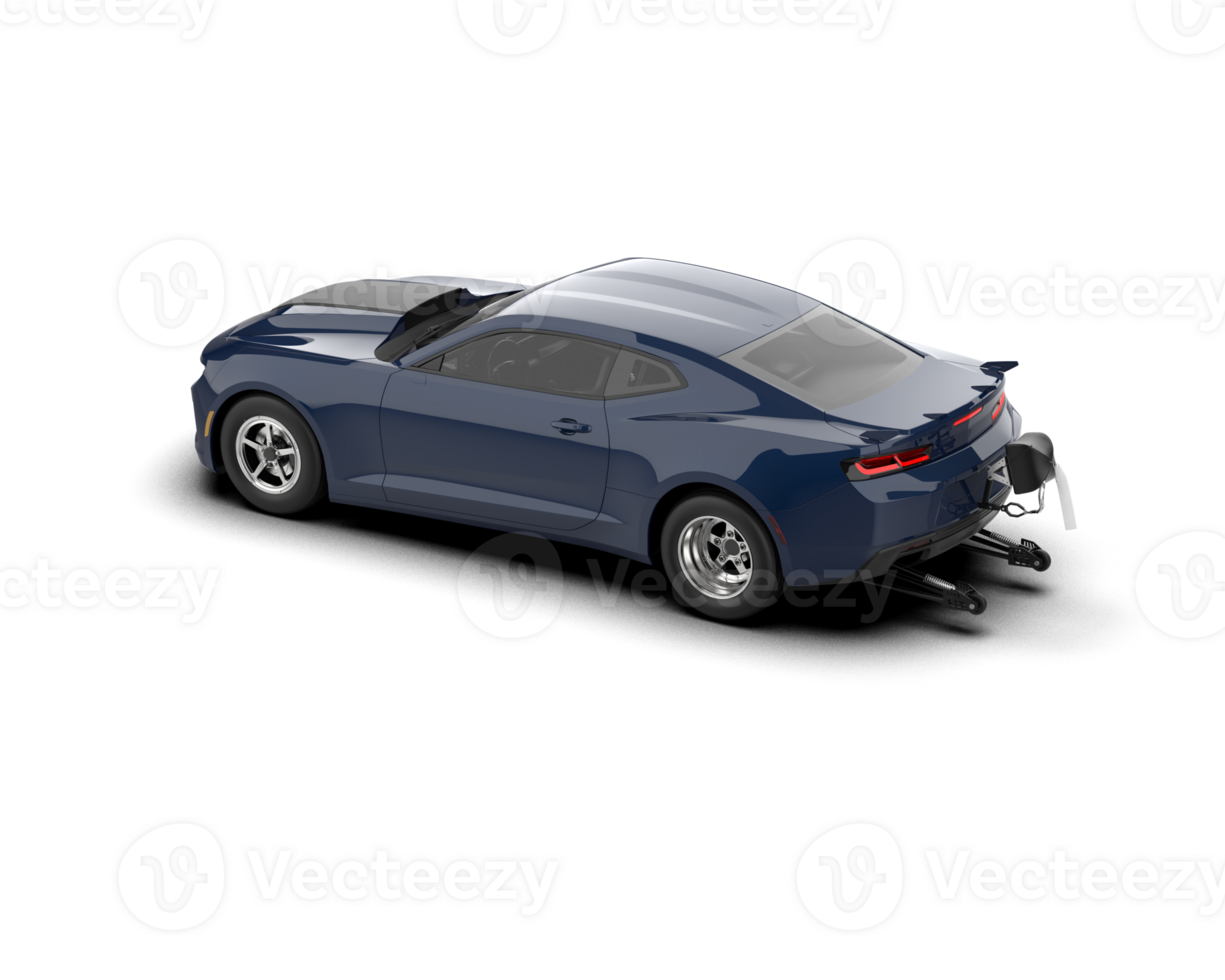 Realistic race car isolated on background. 3d rendering - illustration png