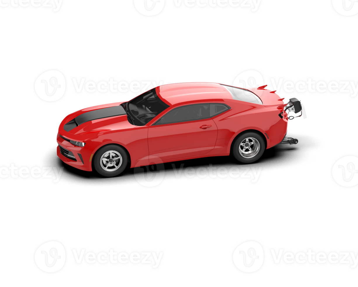 Realistic race car isolated on background. 3d rendering - illustration png