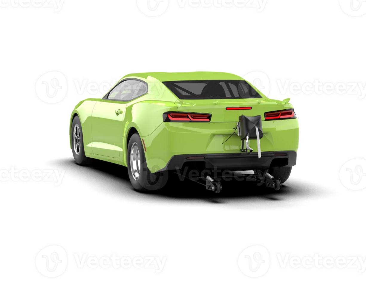 Realistic race car isolated on background. 3d rendering - illustration png