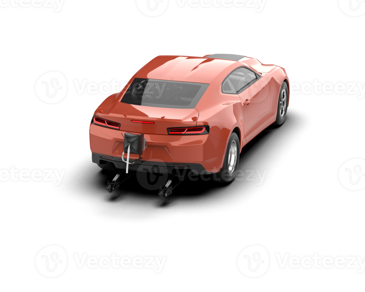 Realistic race car isolated on background. 3d rendering - illustration png