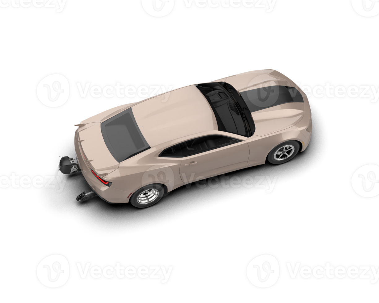 Realistic race car isolated on background. 3d rendering - illustration png