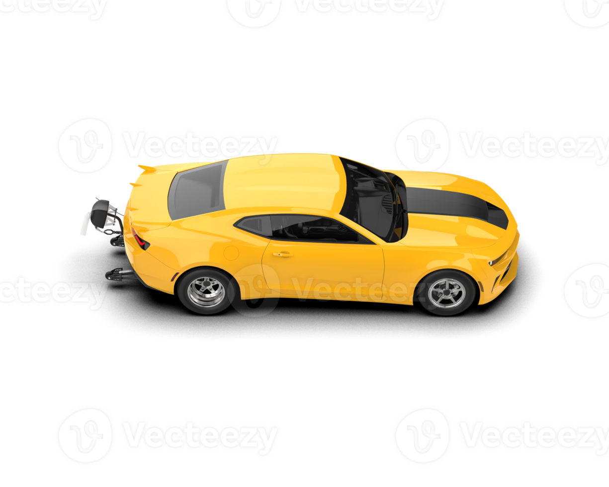 Realistic race car isolated on background. 3d rendering - illustration png