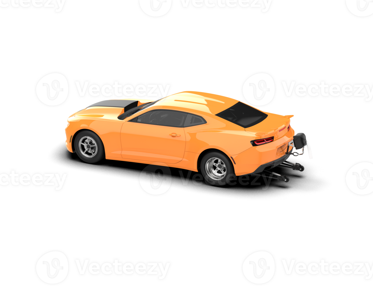 Realistic race car isolated on background. 3d rendering - illustration png