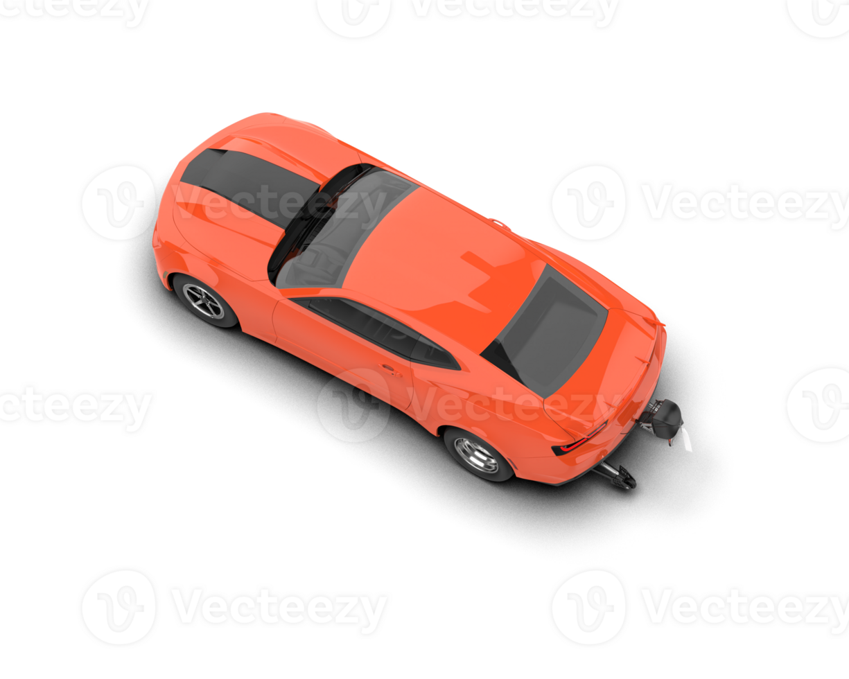 Realistic race car isolated on background. 3d rendering - illustration png