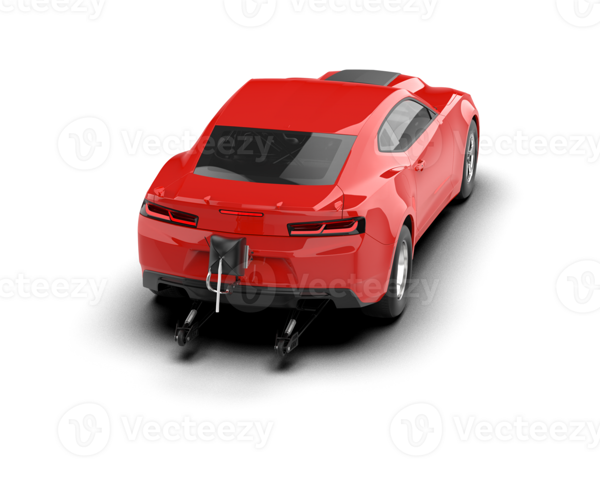Realistic race car isolated on background. 3d rendering - illustration png
