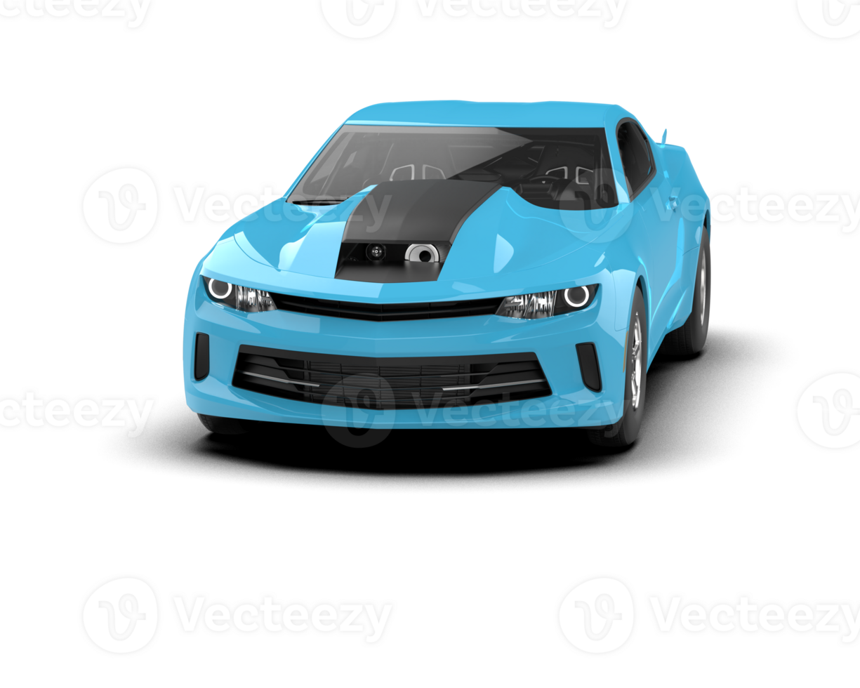 Realistic race car isolated on background. 3d rendering - illustration png