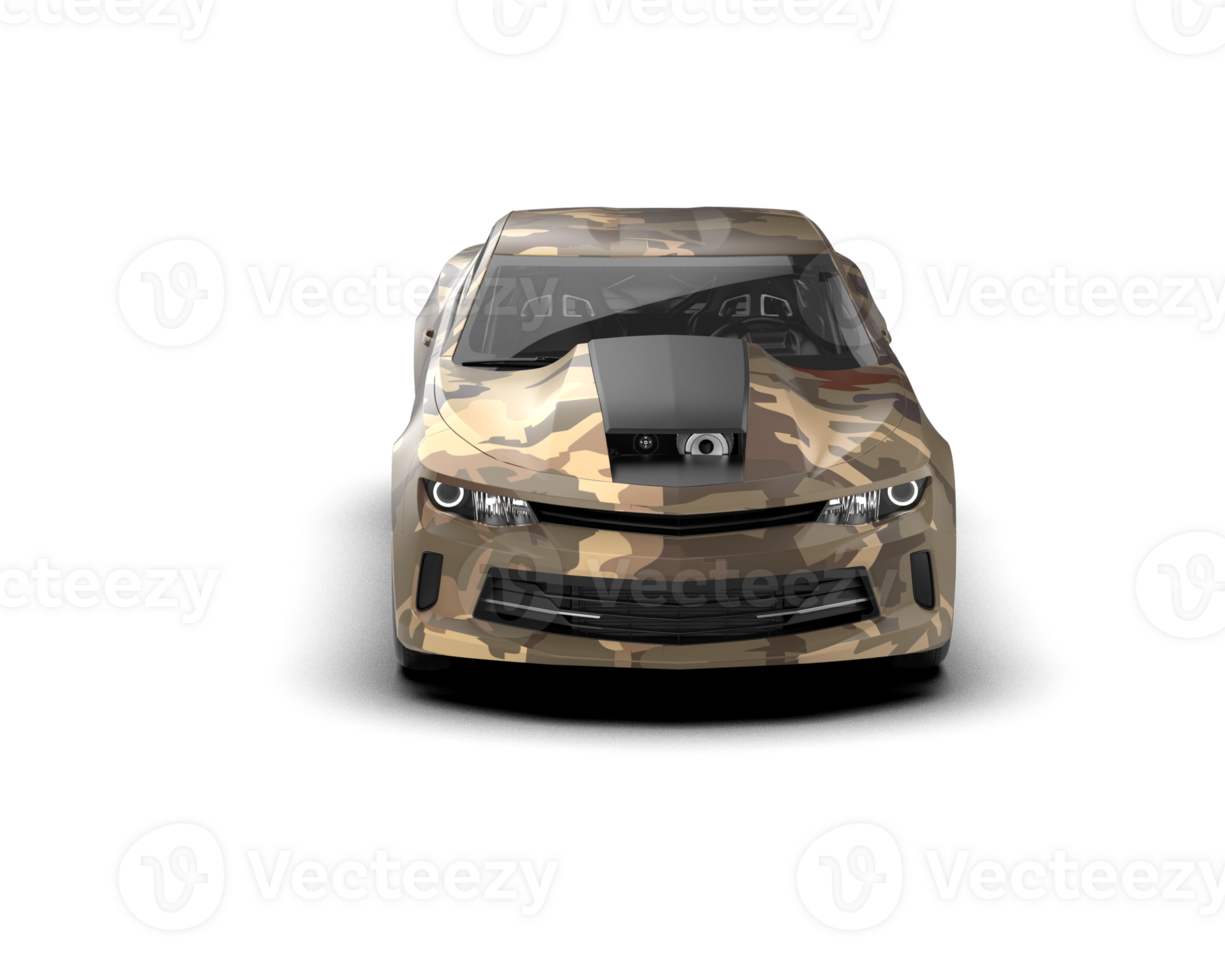 Realistic race car isolated on background. 3d rendering - illustration png