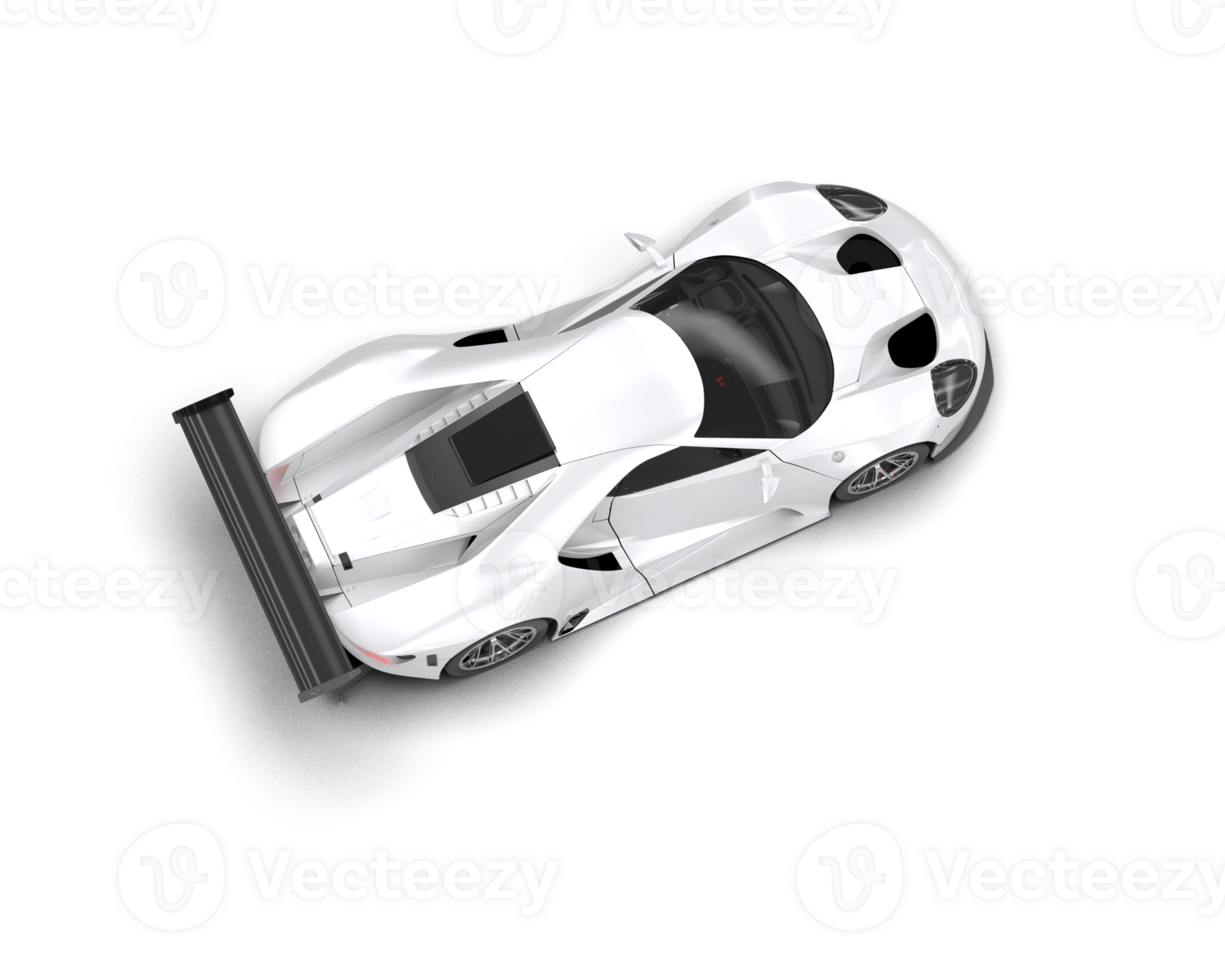 Realistic race car isolated on background. 3d rendering - illustration png