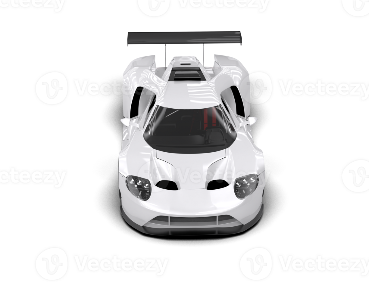 Realistic race car isolated on background. 3d rendering - illustration png