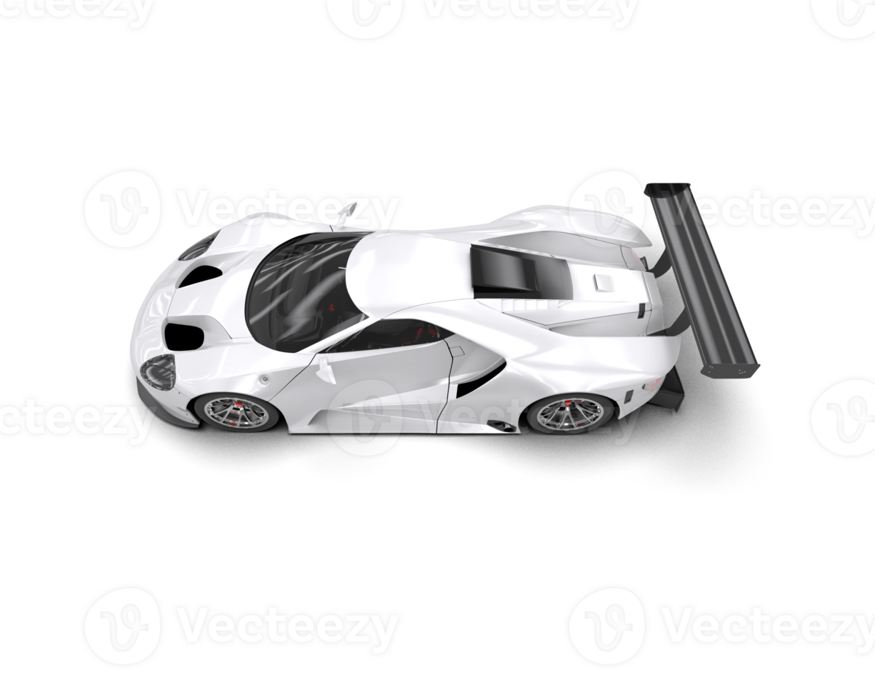 Realistic race car isolated on background. 3d rendering - illustration png