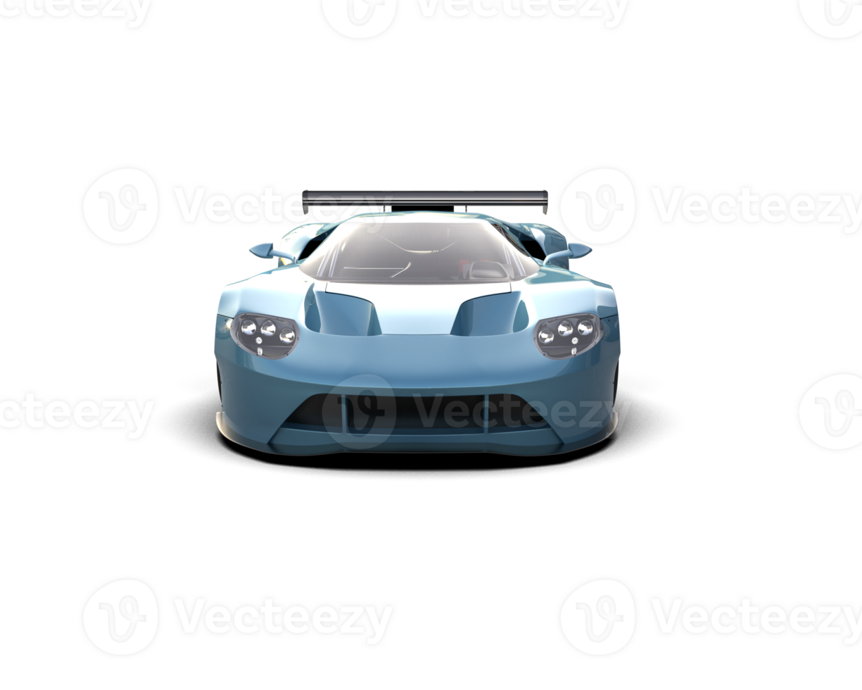 Realistic race car isolated on background. 3d rendering - illustration png