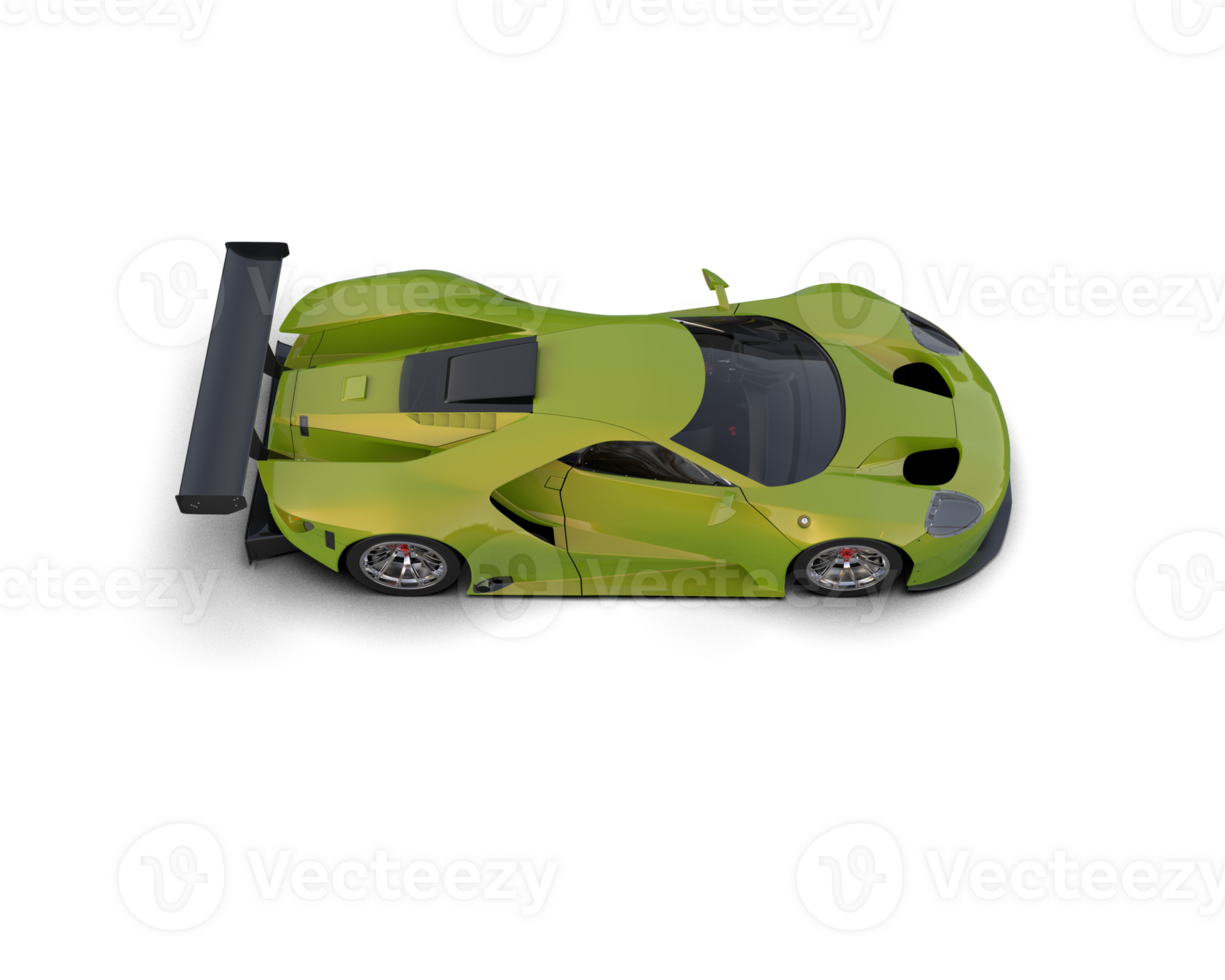 Realistic race car isolated on background. 3d rendering - illustration png