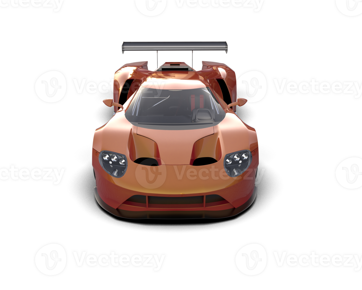Realistic race car isolated on background. 3d rendering - illustration png
