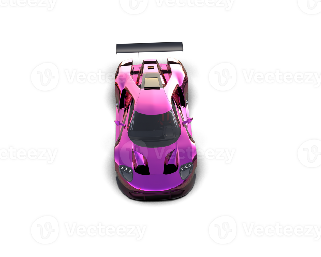 Realistic race car isolated on background. 3d rendering - illustration png