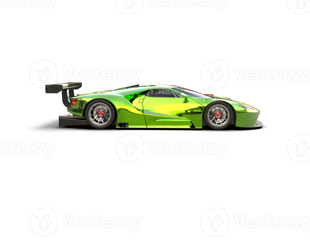 Realistic race car isolated on background. 3d rendering - illustration png