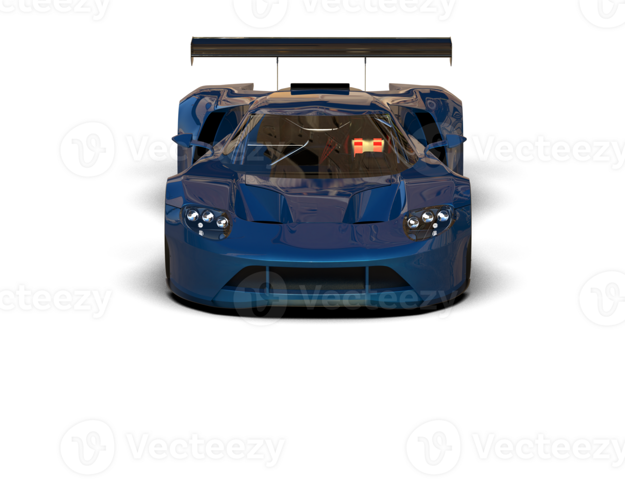 Realistic race car isolated on background. 3d rendering - illustration png