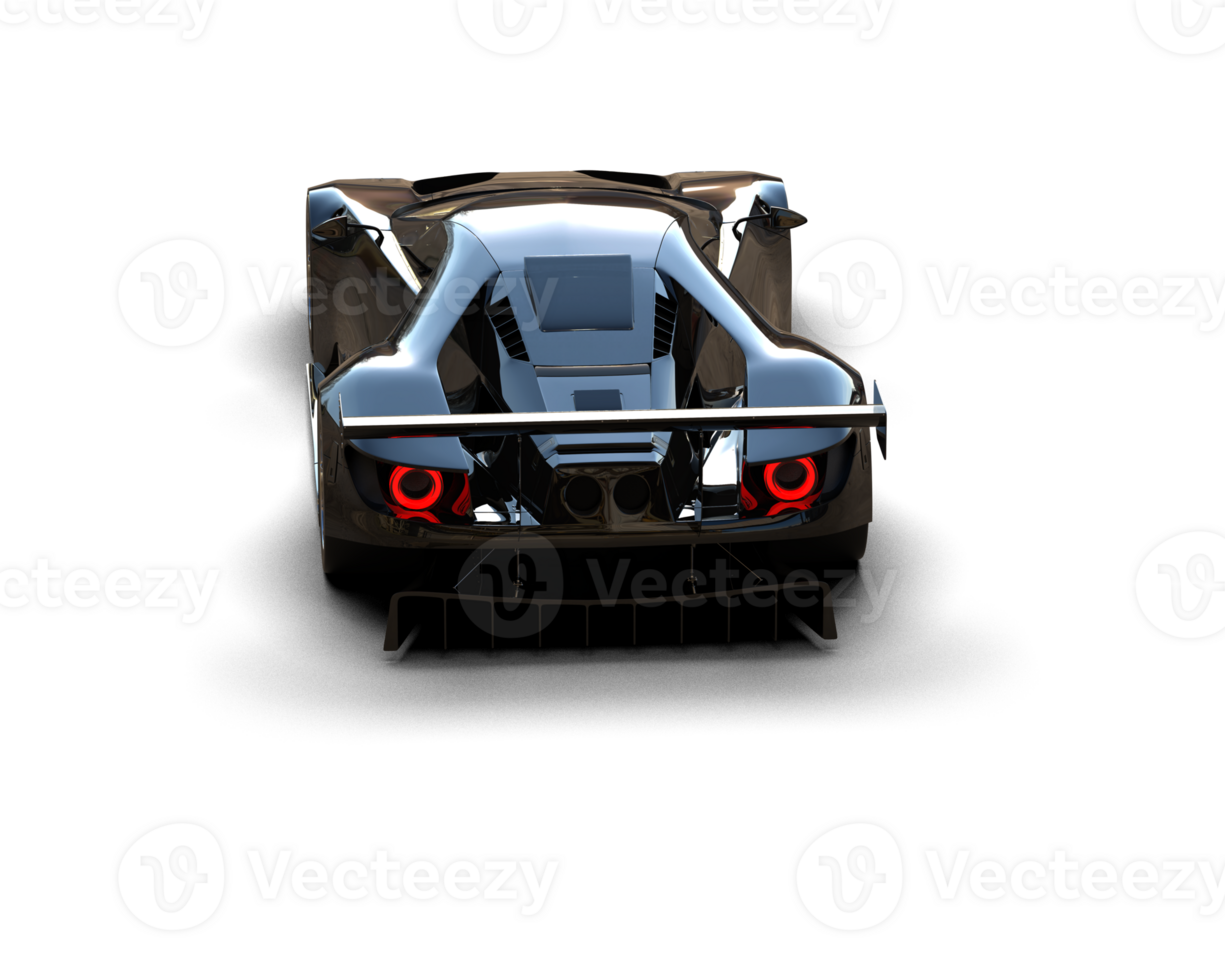 Realistic race car isolated on background. 3d rendering - illustration png